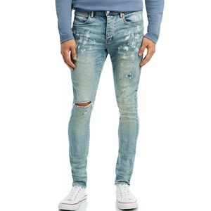 Purple Brand Painters Jeans Slim Fit in Light Indigo Size 30